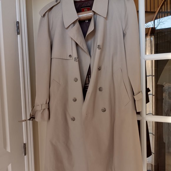 Moore’s Mens Trench Coat Tan size 44 short - Picture 13 of 13